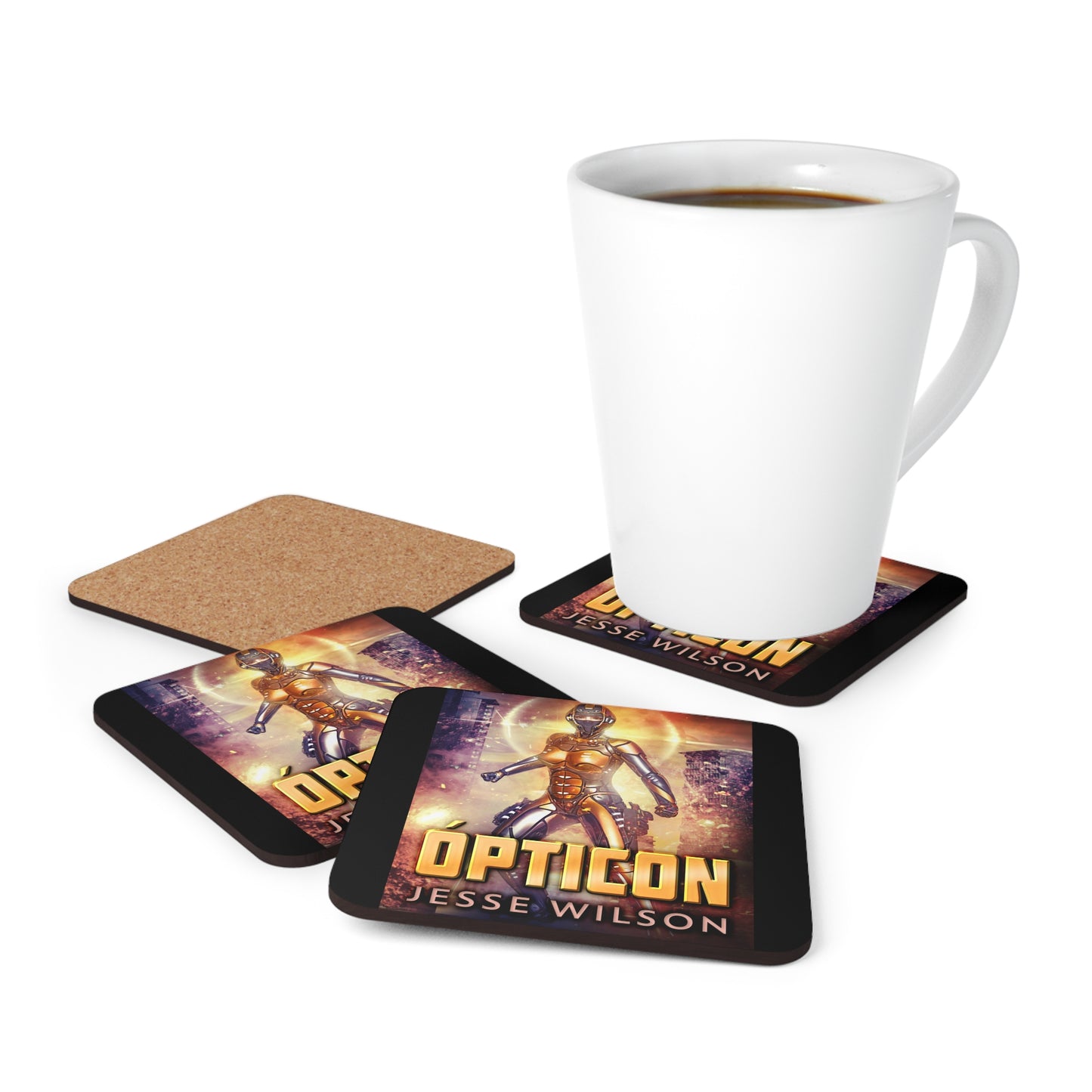 Opticon - Corkwood Coaster Set