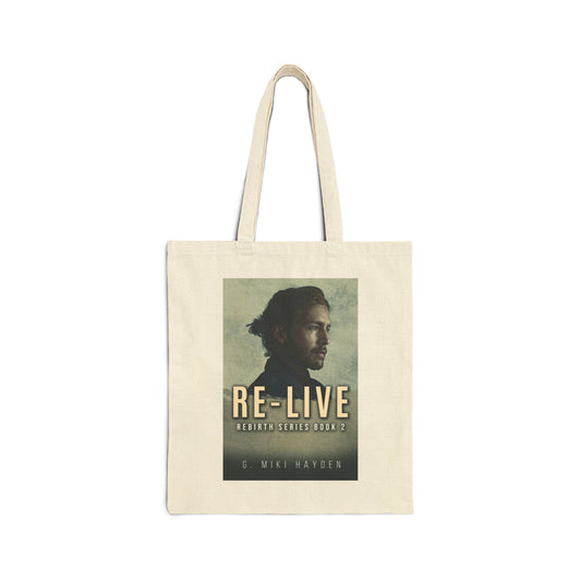 Re-live - Cotton Canvas Tote Bag