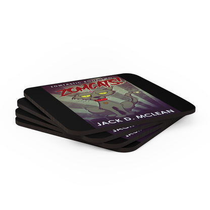 Zomcats! - Corkwood Coaster Set