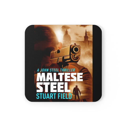 Maltese Steel - Corkwood Coaster Set