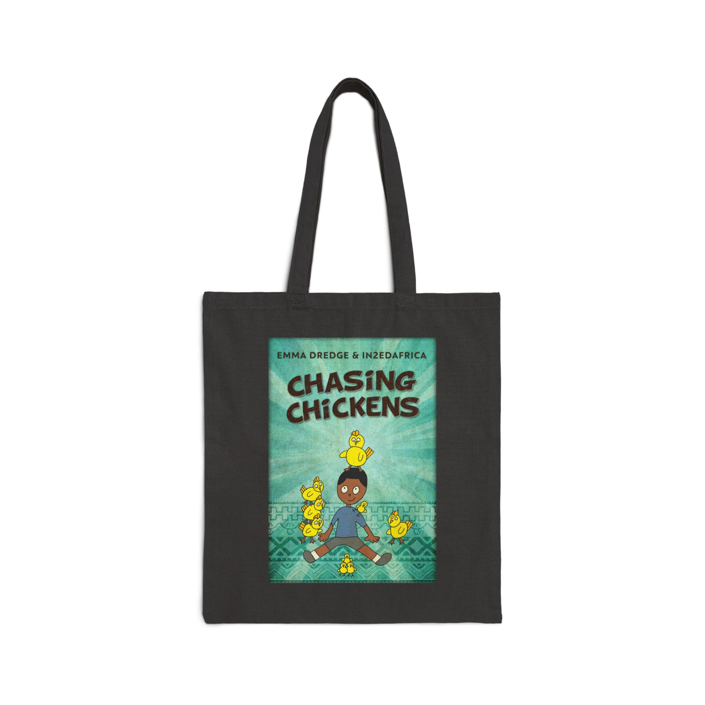 Chasing Chickens - Cotton Canvas Tote Bag