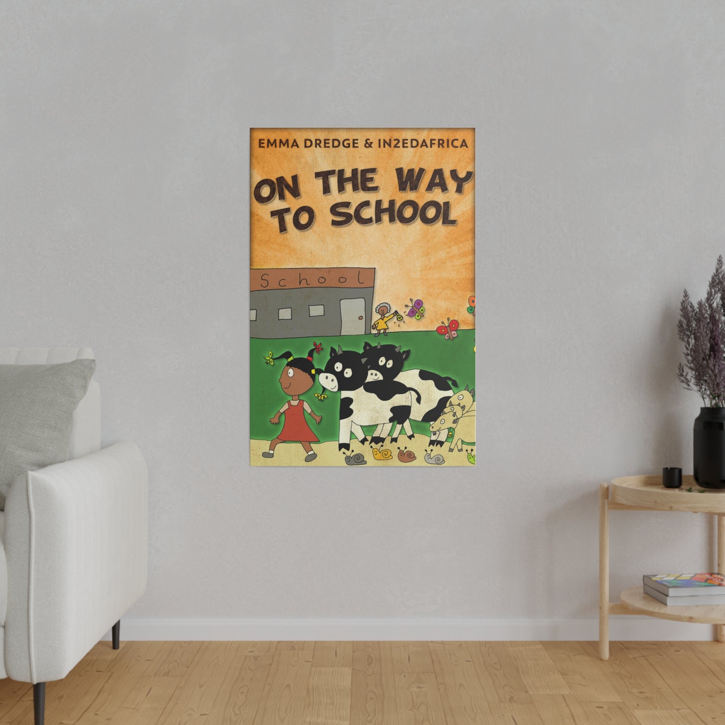 On The Way To School - Canvas