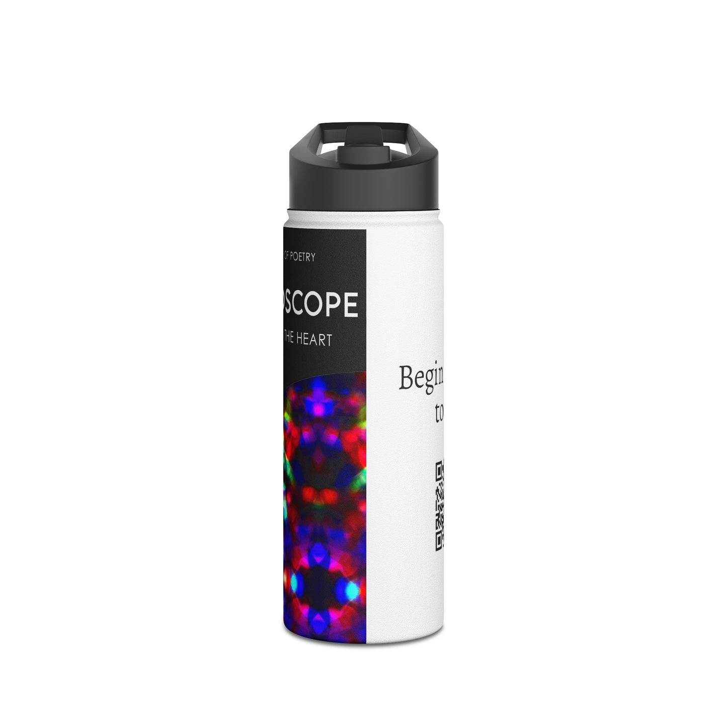 Kaleidoscope - Colours Of The Heart - Stainless Steel Water Bottle