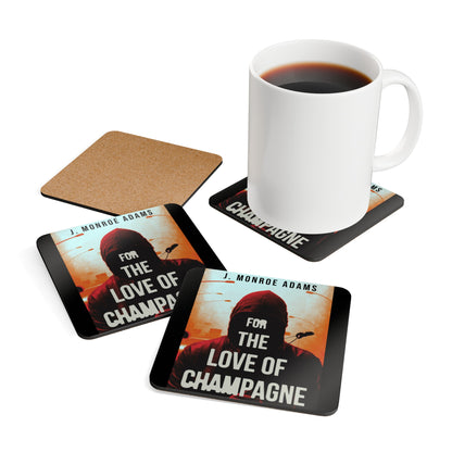 For The Love Of Champagne - Corkwood Coaster Set