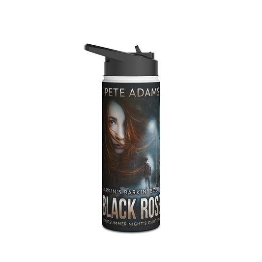 Black Rose - Stainless Steel Water Bottle