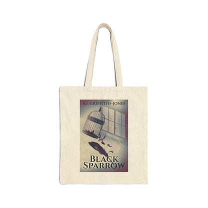 Black Sparrow - Cotton Canvas Tote Bag