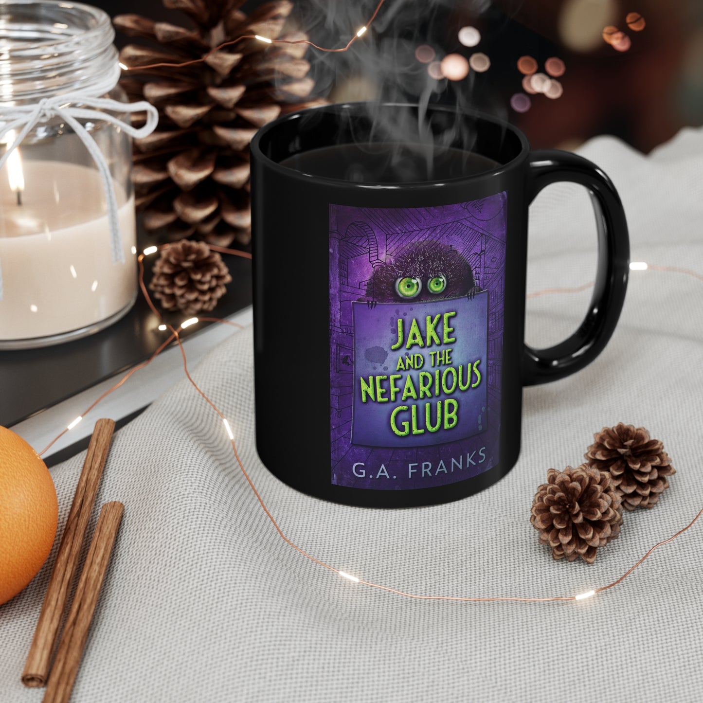 Jake and the Nefarious Glub - Black Coffee Mug