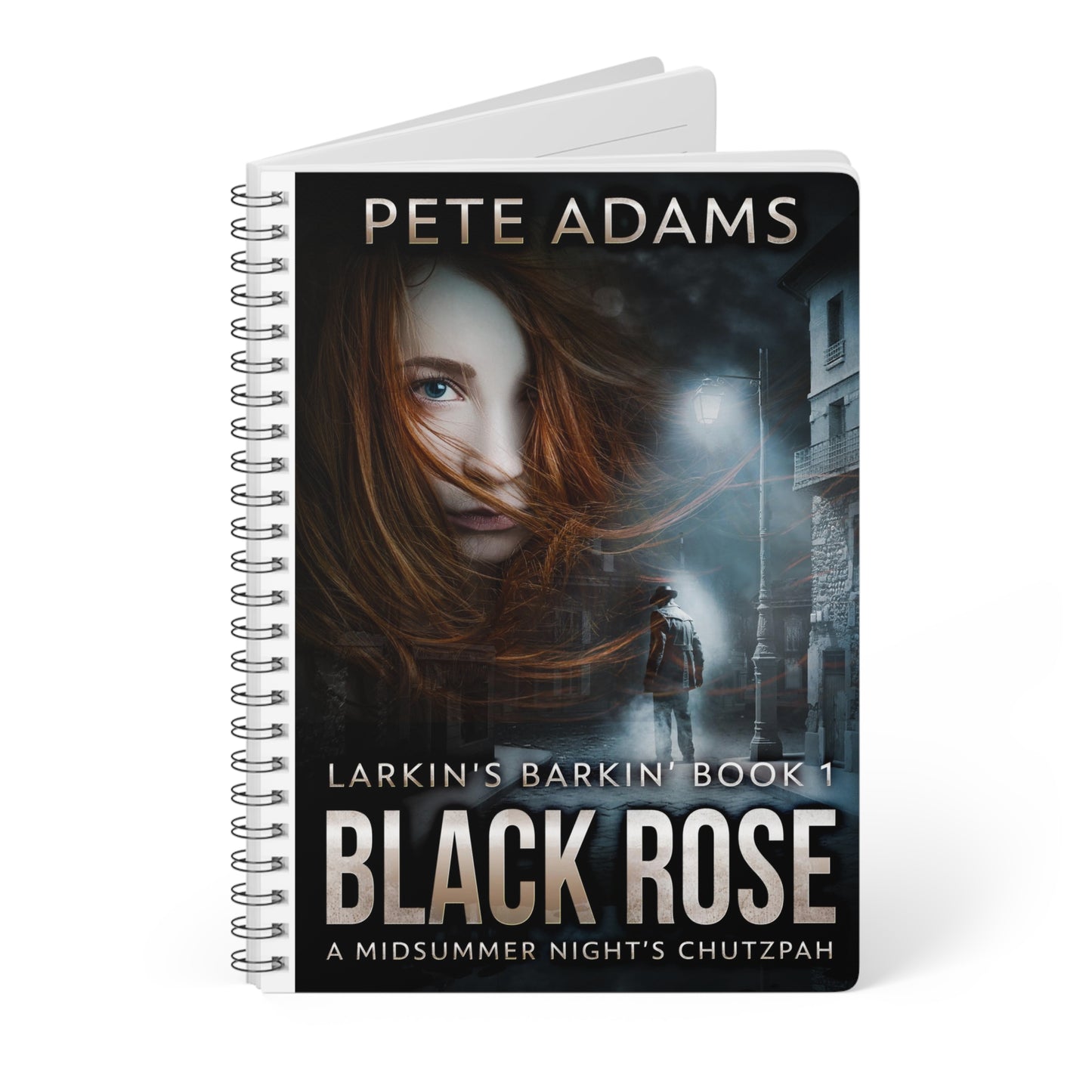 Black Rose - A5 Wirebound Notebook