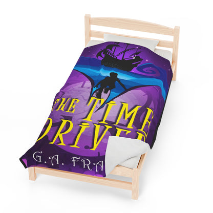 The Time Driver - Velveteen Plush Blanket