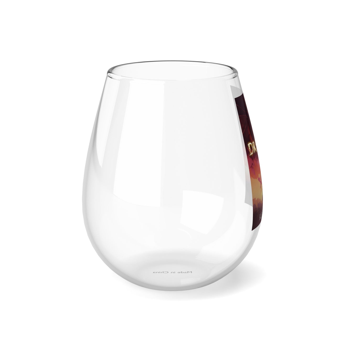 The Dragon - Stemless Wine Glass, 11.75oz