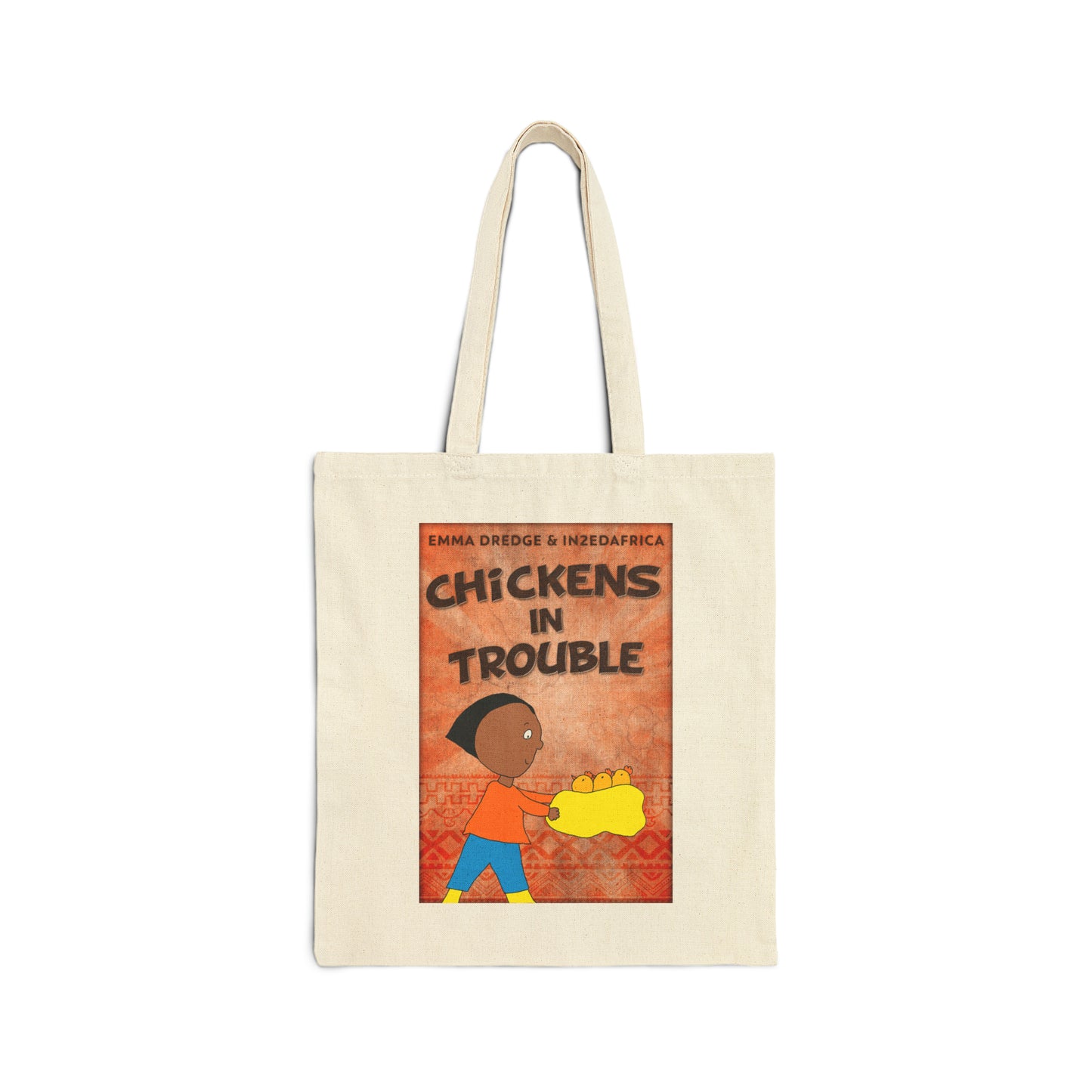 Chickens In Trouble - Cotton Canvas Tote Bag