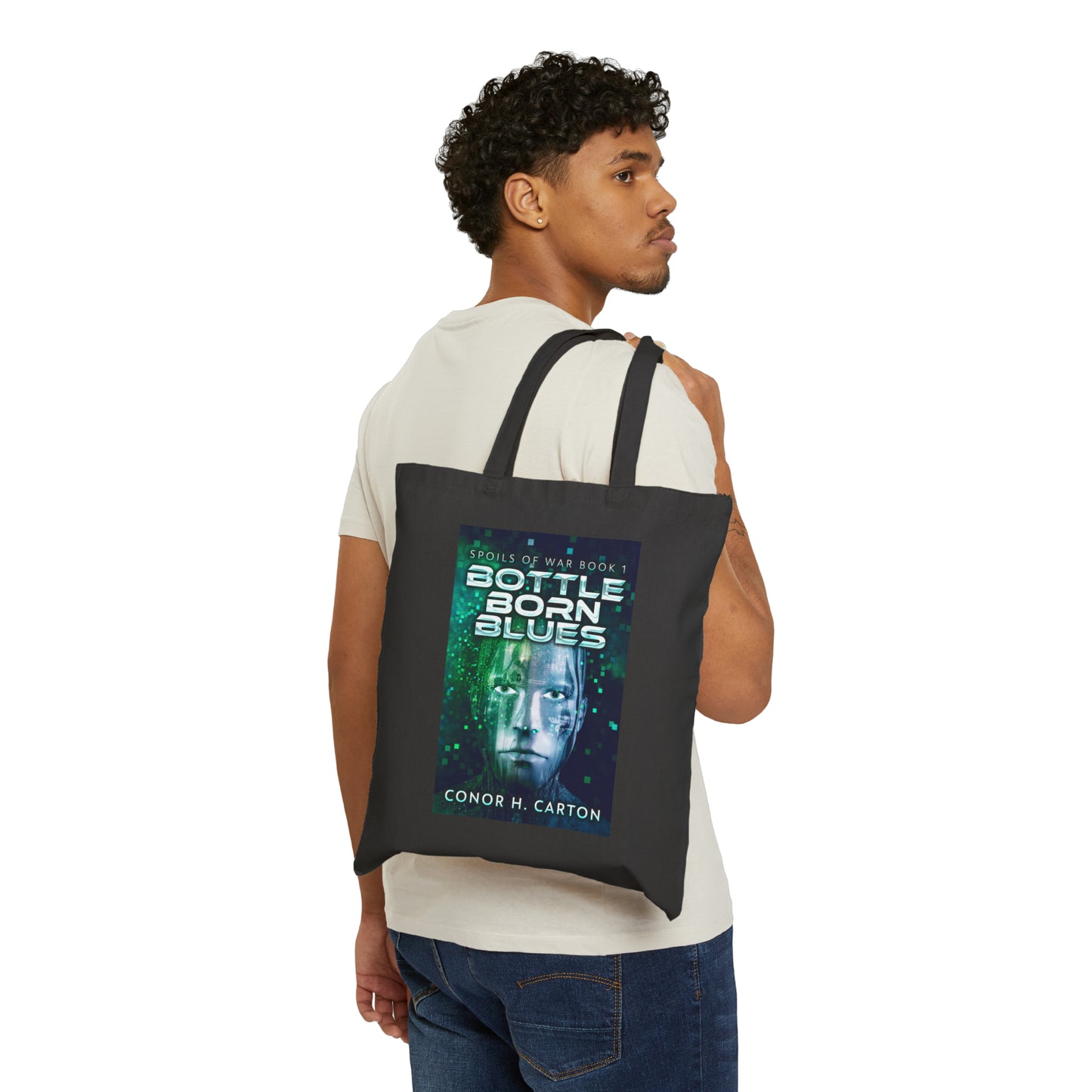 Bottle Born Blues - Cotton Canvas Tote Bag