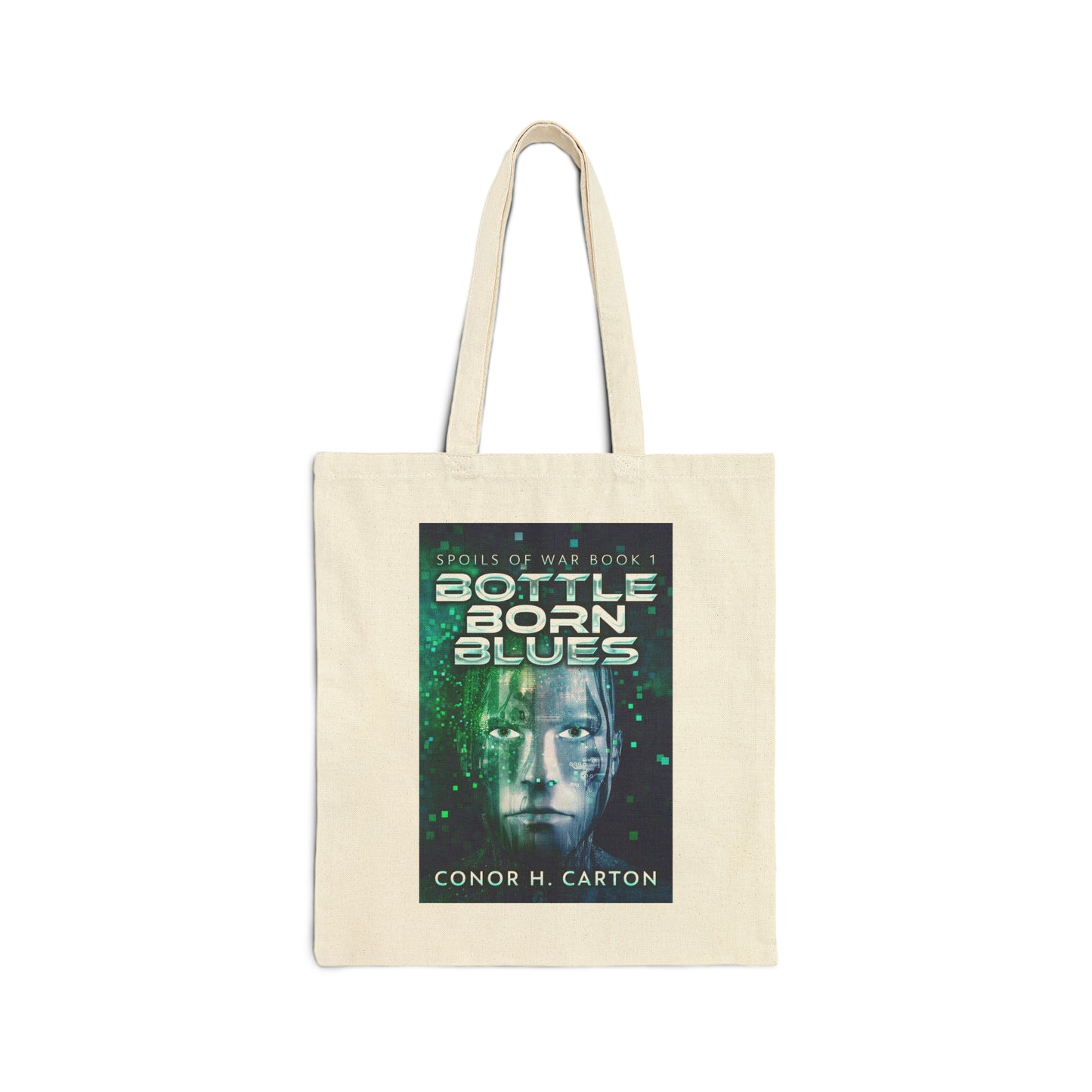 Bottle Born Blues - Cotton Canvas Tote Bag