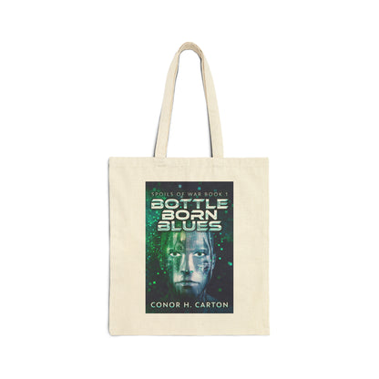 Bottle Born Blues - Cotton Canvas Tote Bag