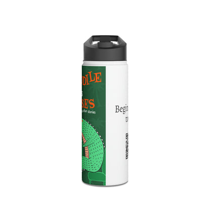 The Crocodile Who Lost His Glasses - Stainless Steel Water Bottle