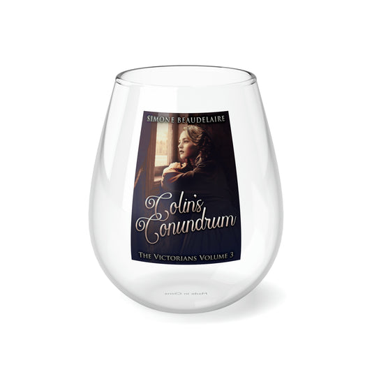 Colin's Conundrum - Stemless Wine Glass, 11.75oz