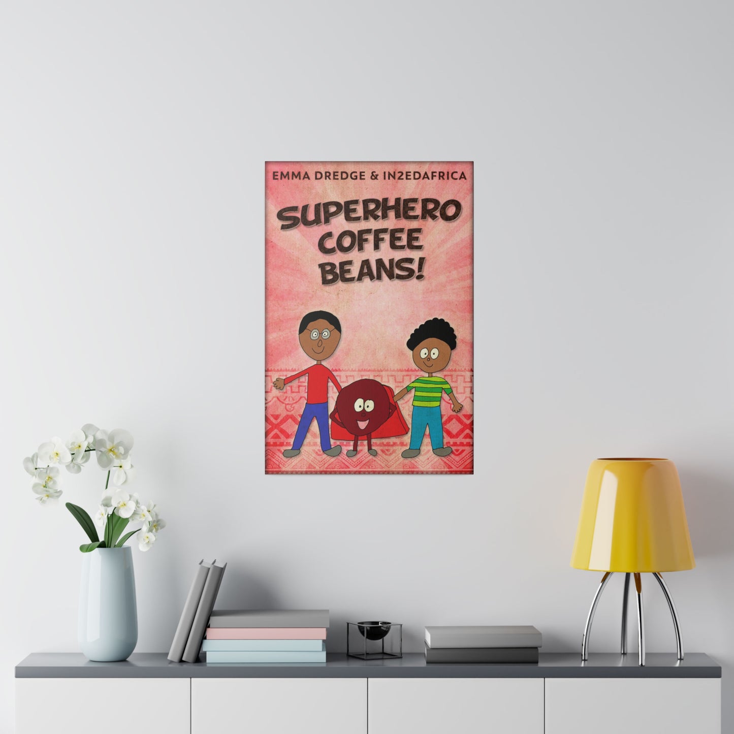 Superhero Coffee Beans! - Canvas