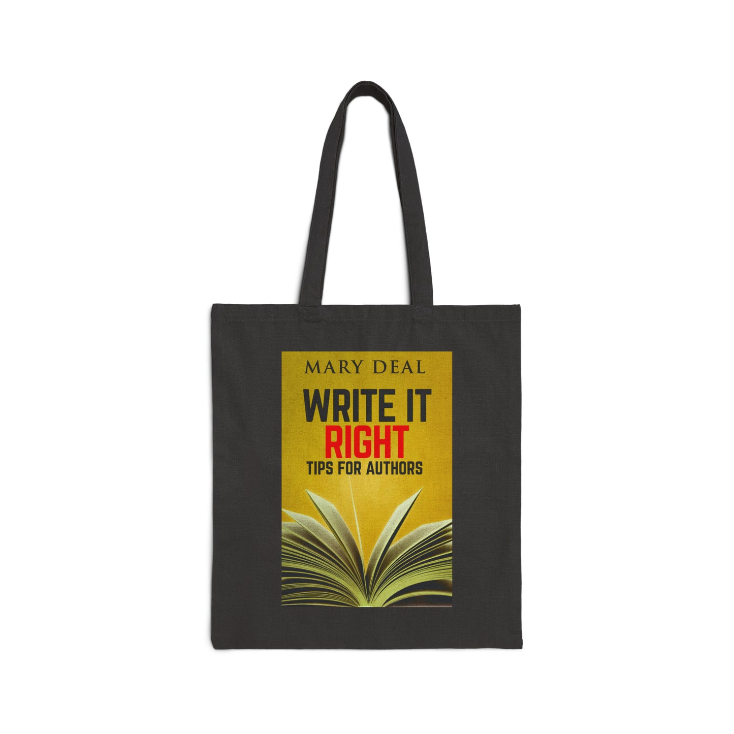 Write It Right - Cotton Canvas Tote Bag