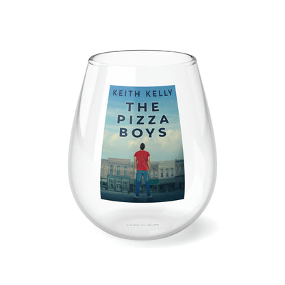 The Pizza Boys - Stemless Wine Glass, 11.75oz