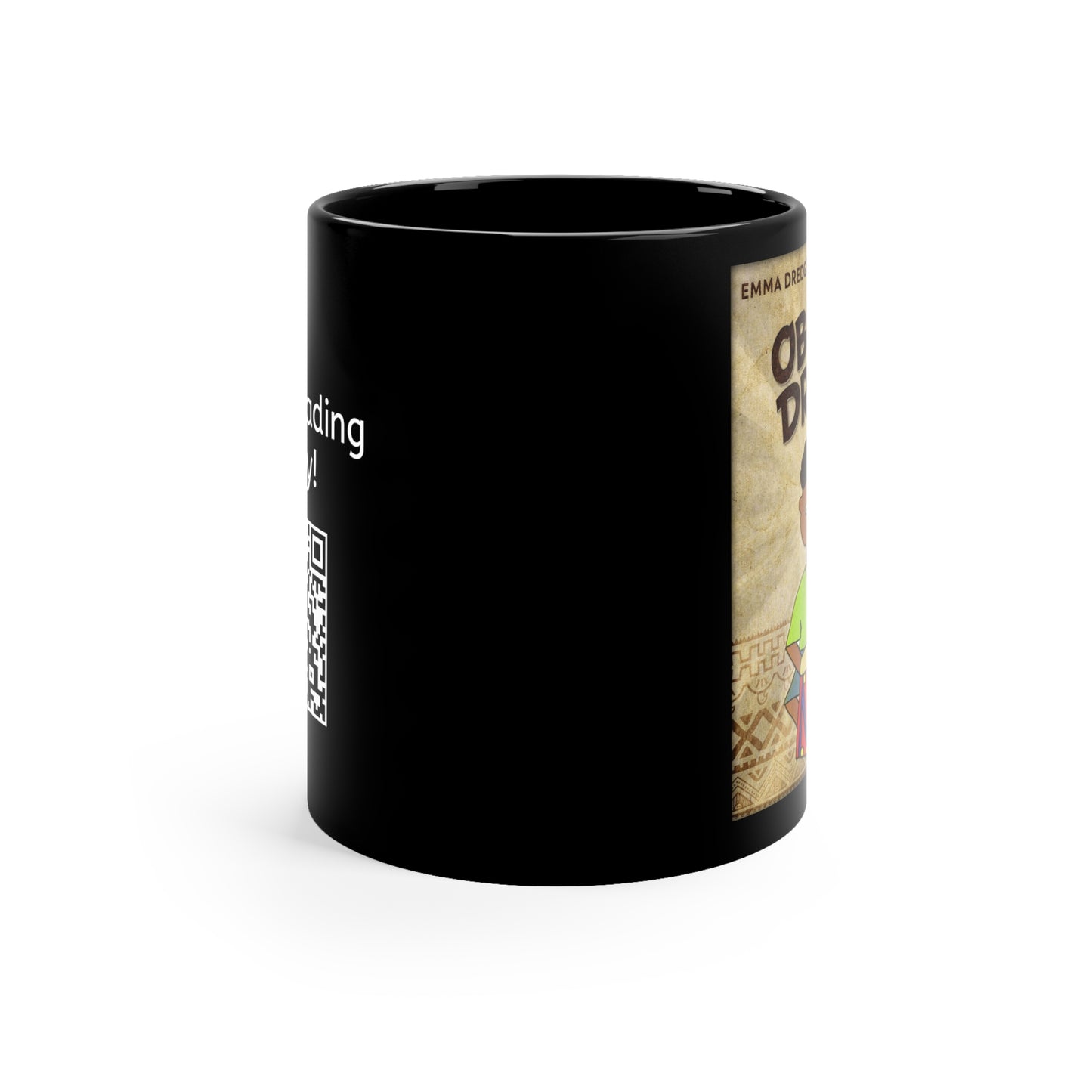 Obu's Drum - Black Coffee Mug