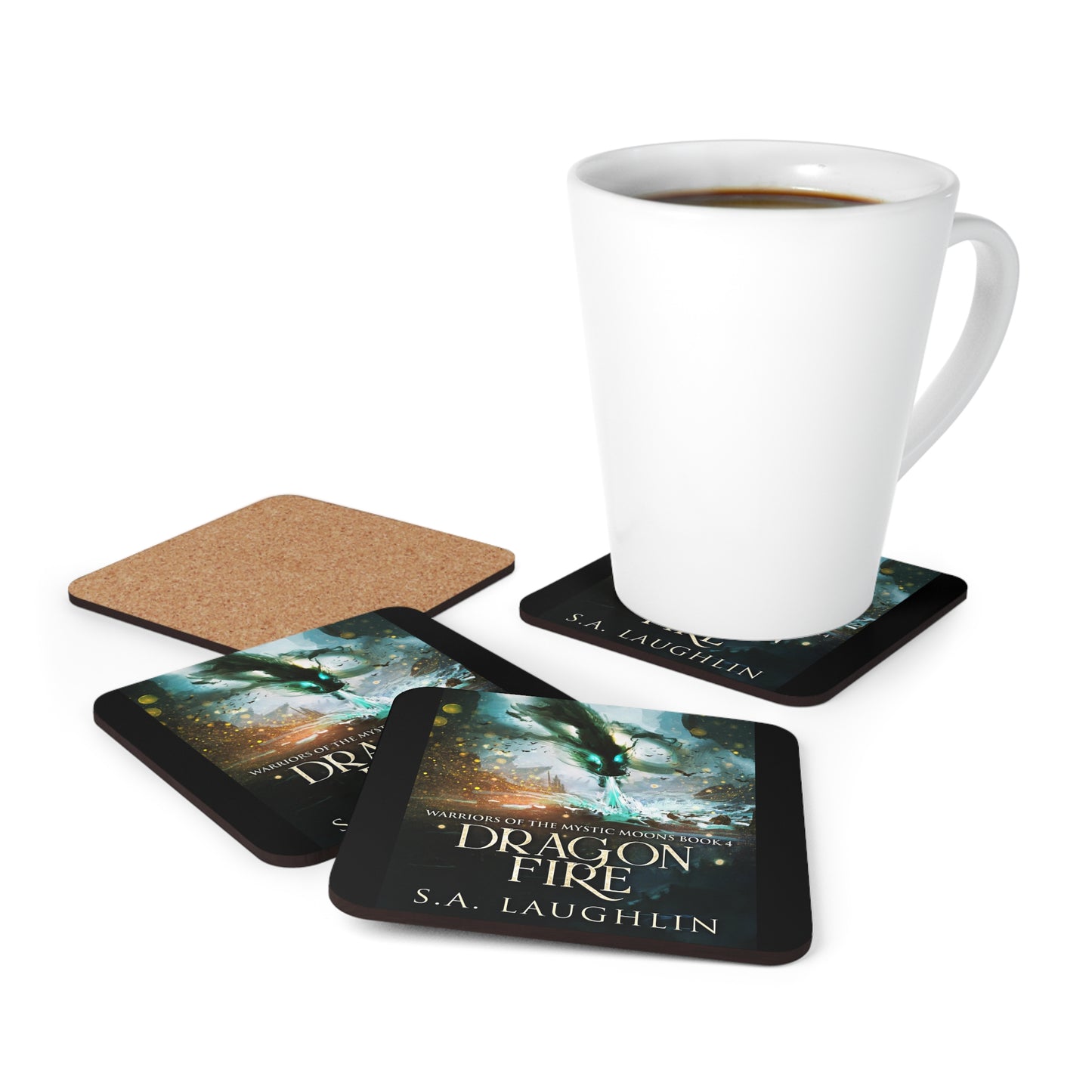 Dragon Fire - Corkwood Coaster Set