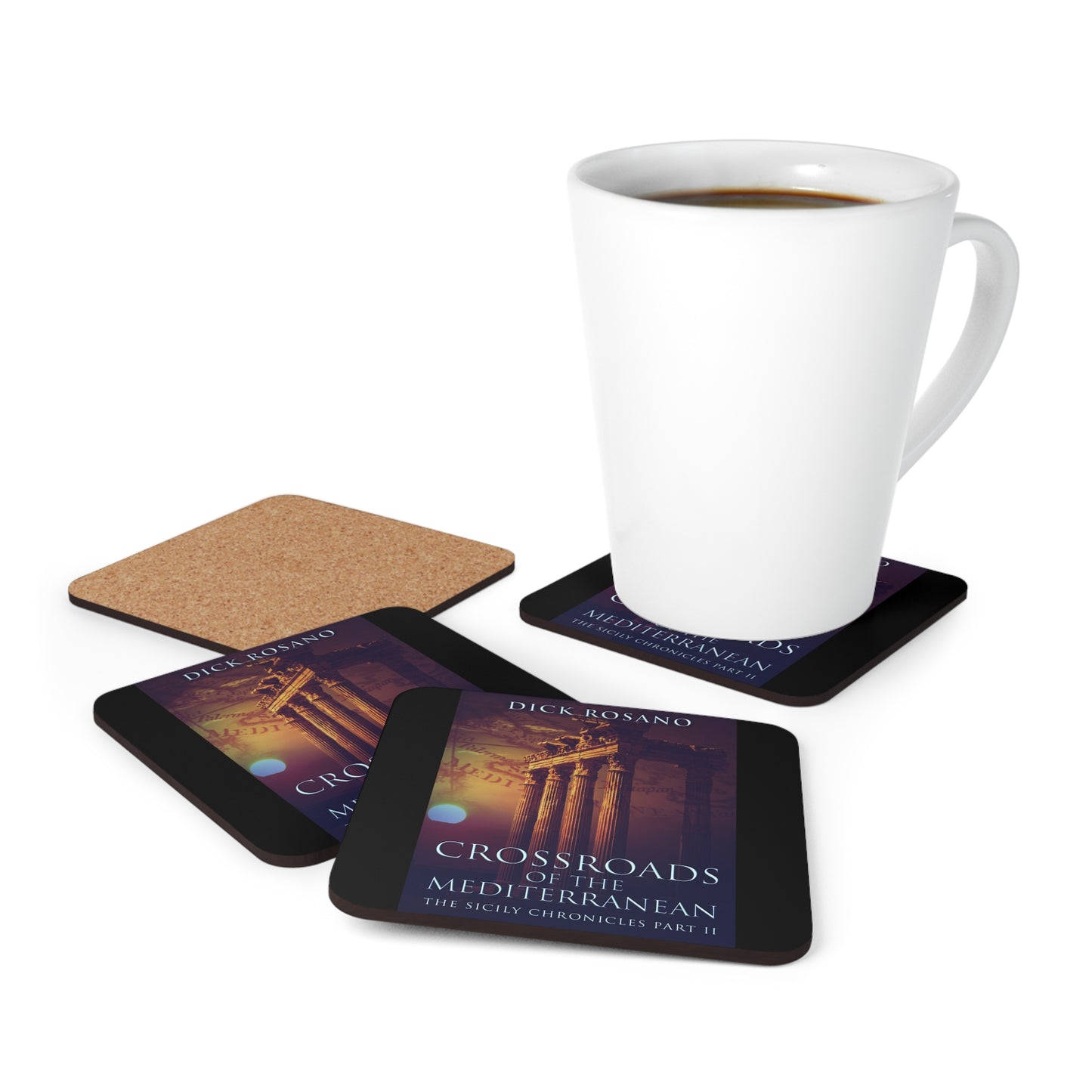 Crossroads Of The Mediterranean - Corkwood Coaster Set