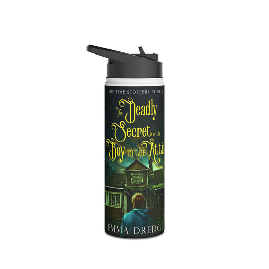 The Deadly Secret of the Boy in the Attic - Stainless Steel Water Bottle