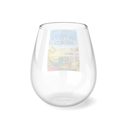 Southern Shorts - Stemless Wine Glass, 11.75oz