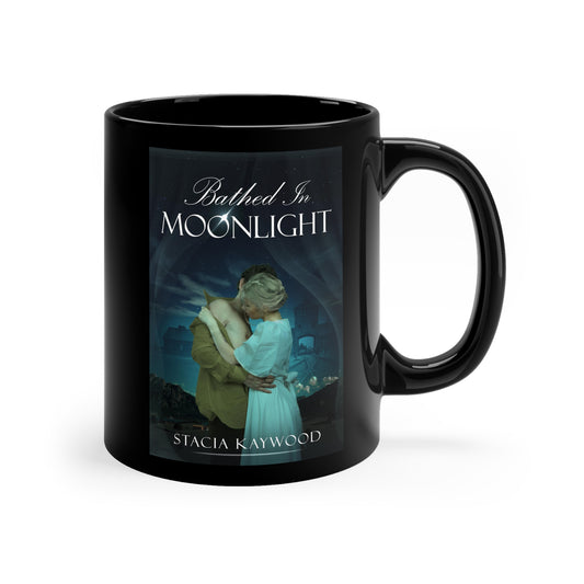 Bathed In Moonlight - Black Coffee Mug