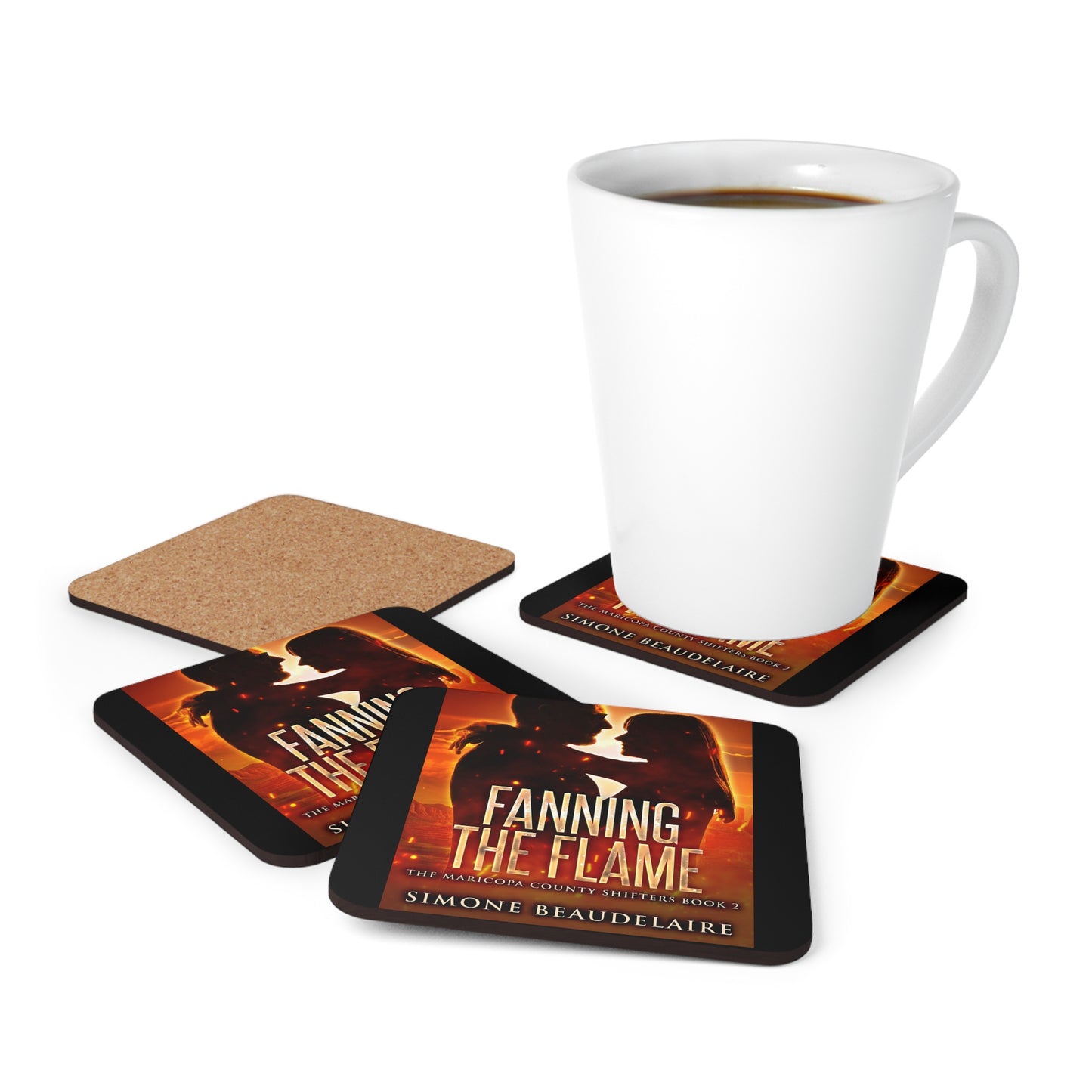 Fanning The Flame - Corkwood Coaster Set