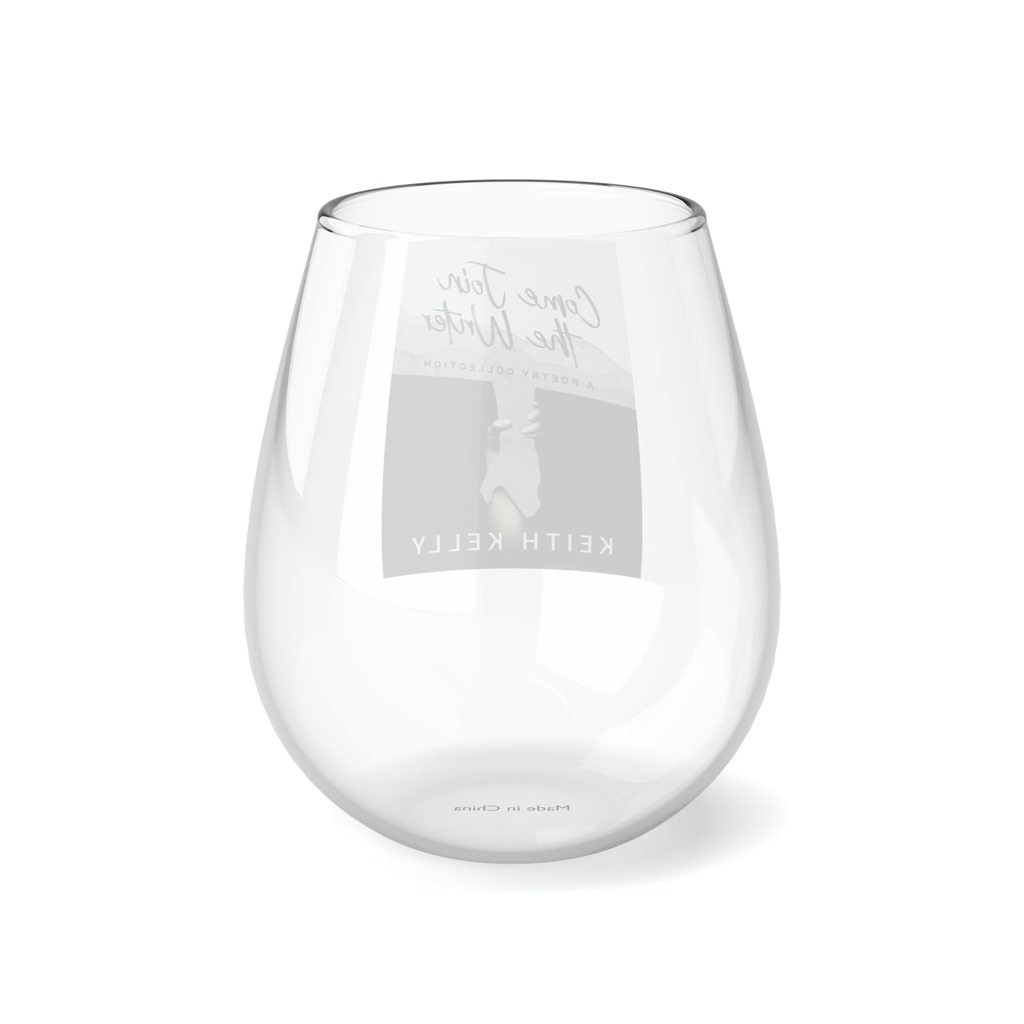 Come Join the Writer - Stemless Wine Glass, 11.75oz