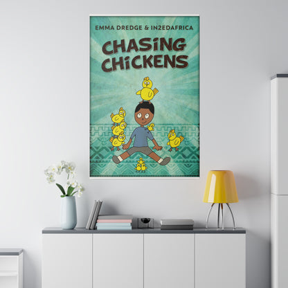 Chasing Chickens - Canvas