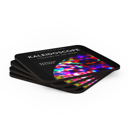 Kaleidoscope - Colours Of The Heart - Corkwood Coaster Set