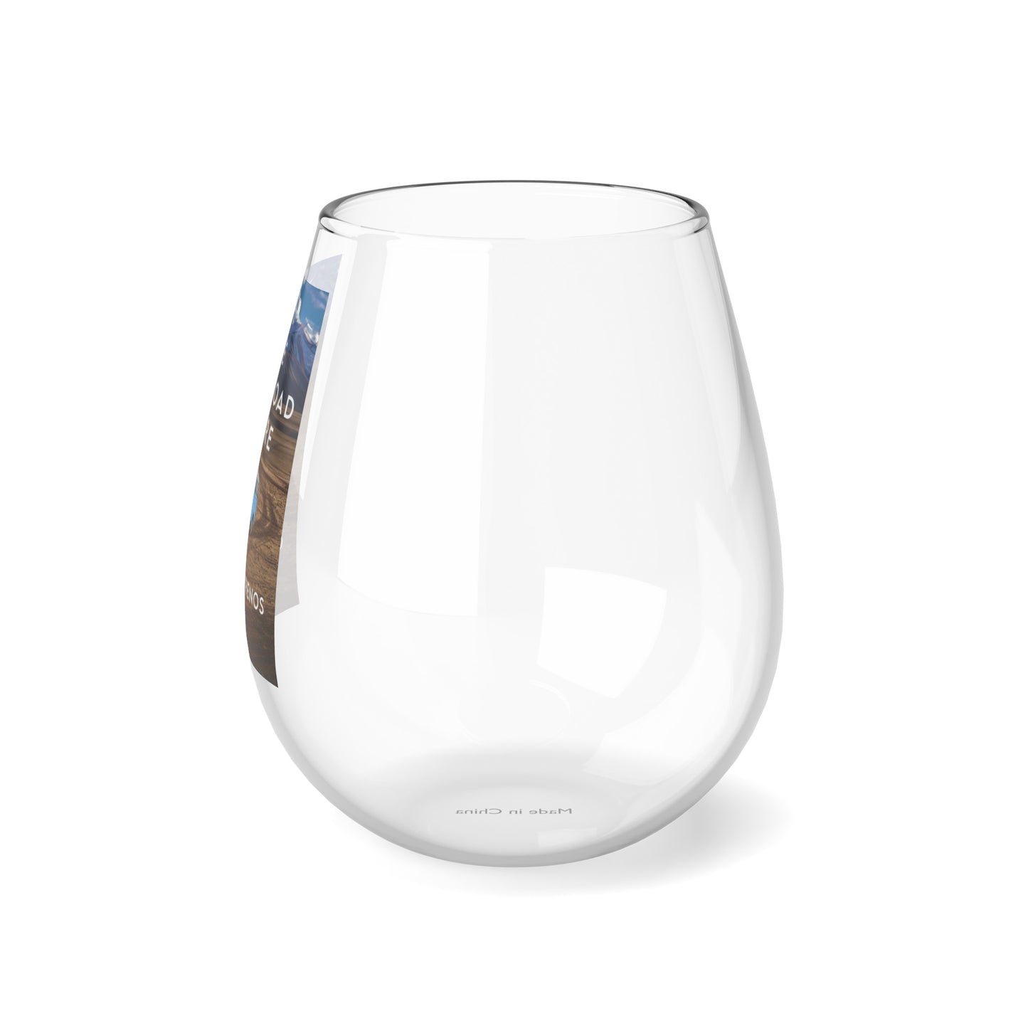 The Silk Road Score - Stemless Wine Glass, 11.75oz