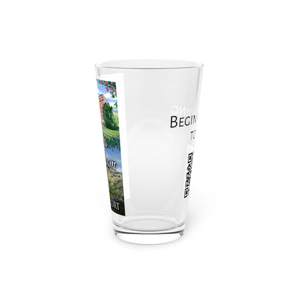 Flowers In Bloom - Pint Glass