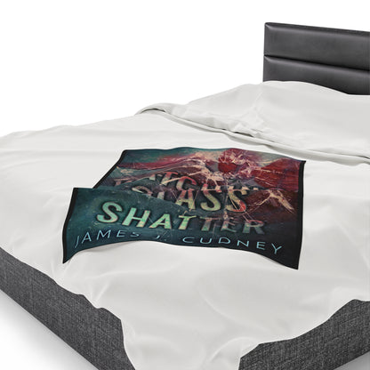 Watching Glass Shatter - Velveteen Plush Blanket