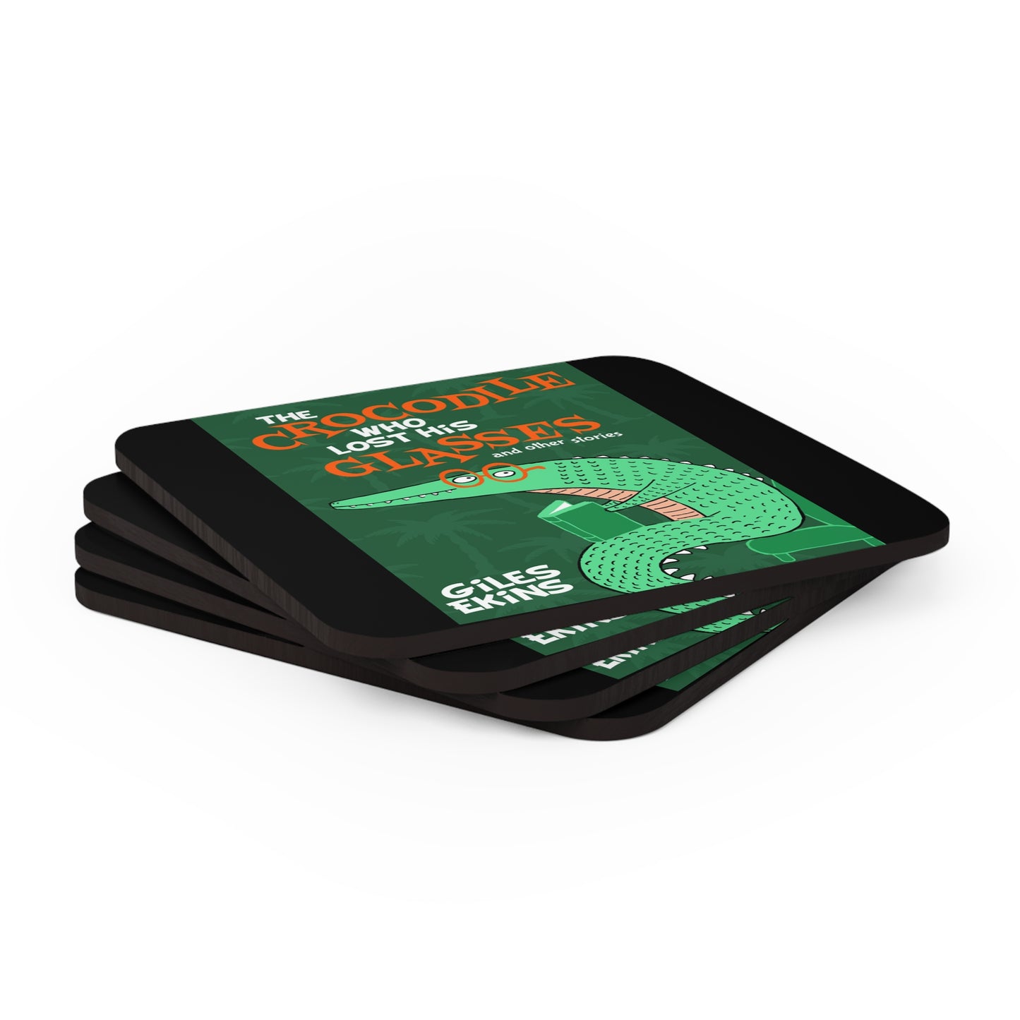 The Crocodile Who Lost His Glasses - Corkwood Coaster Set