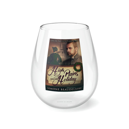 High Plains Holiday - Stemless Wine Glass, 11.75oz