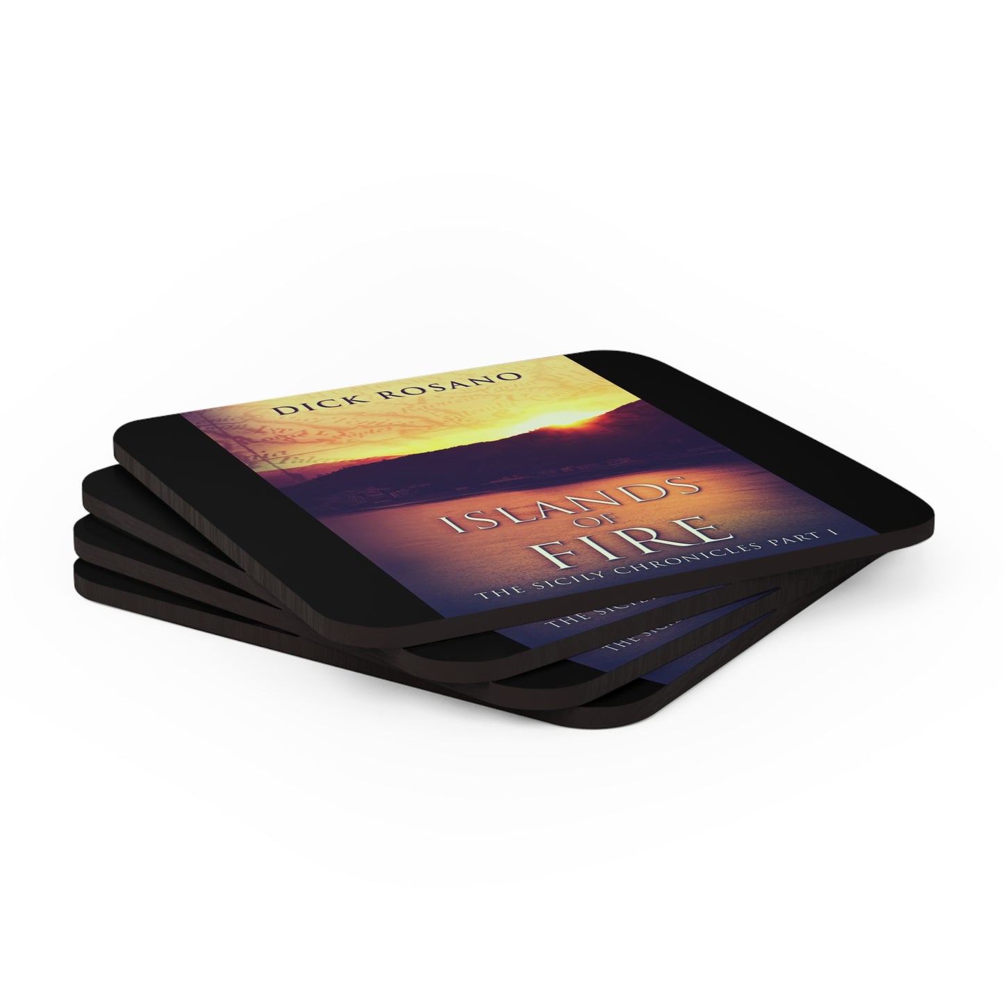 Islands Of Fire - Corkwood Coaster Set