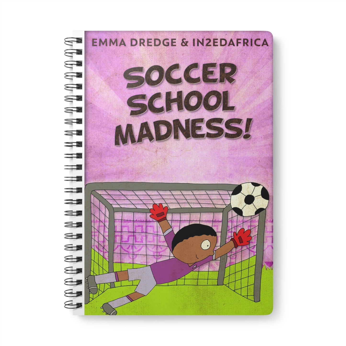 Soccer School Madness! - A5 Wirebound Notebook