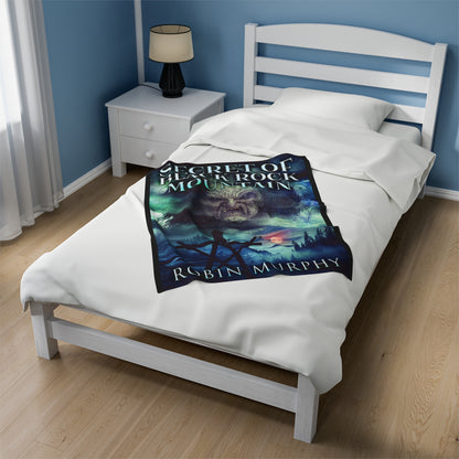 Secret of Black Rock Mountain - Velveteen Plush Blanket