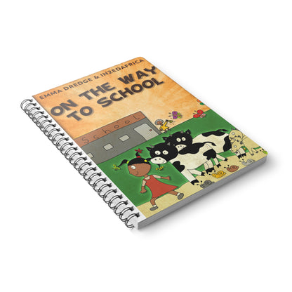 On The Way To School - A5 Wirebound Notebook