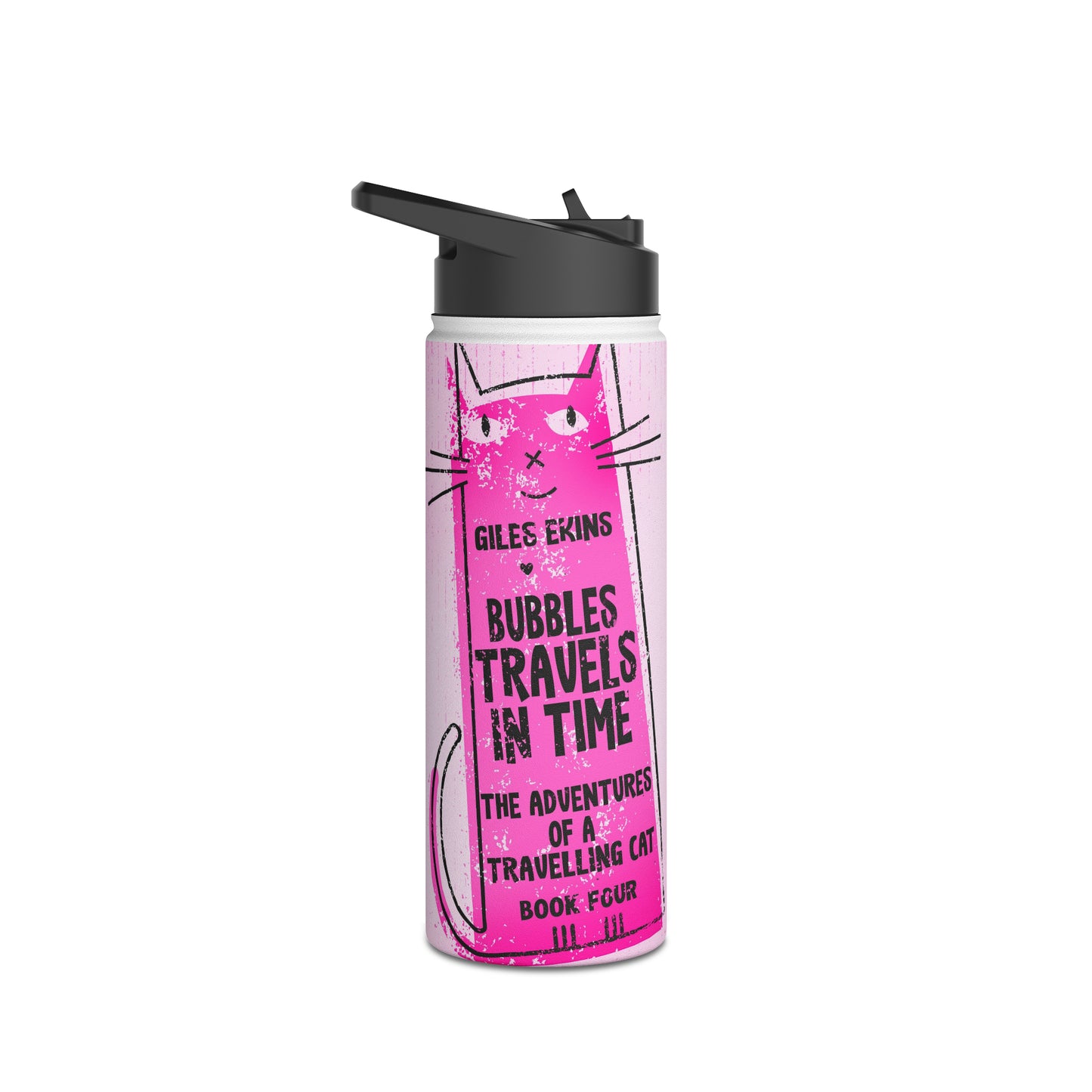 Bubbles Travels In Time - Stainless Steel Water Bottle