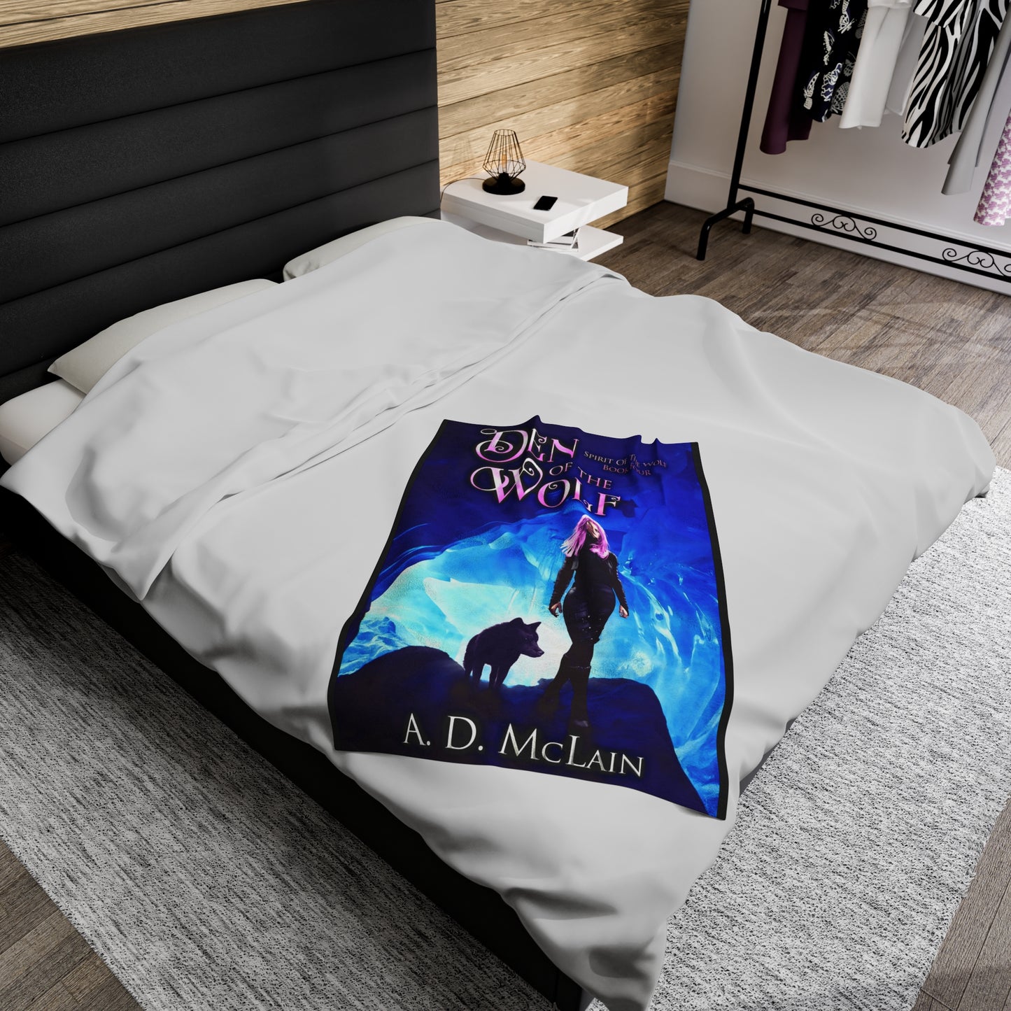 Den Of The Wolf - Velveteen Plush Blanket