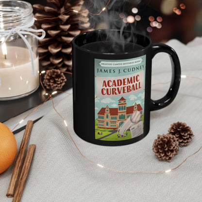 Academic Curveball - Black Coffee Mug