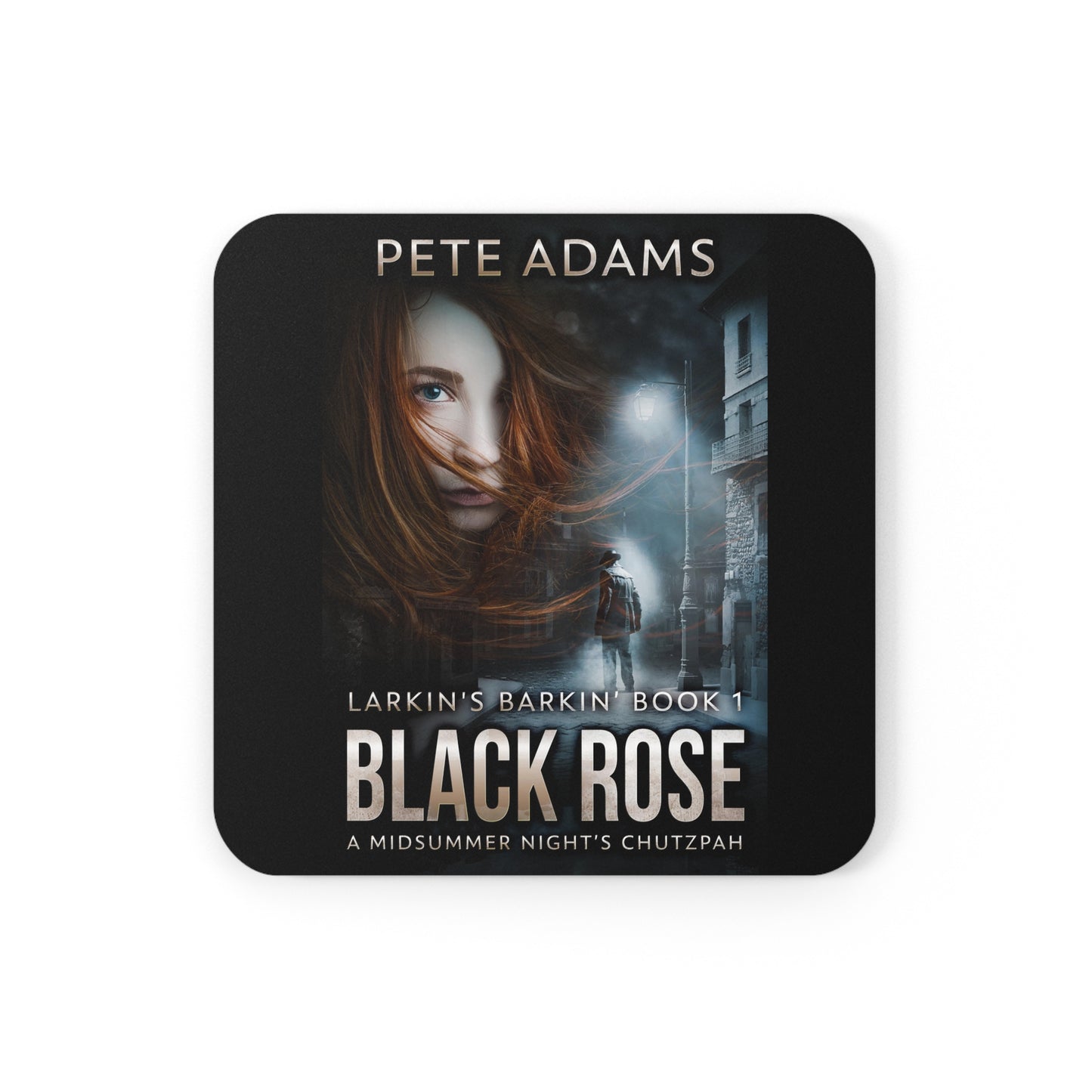 Black Rose - Corkwood Coaster Set