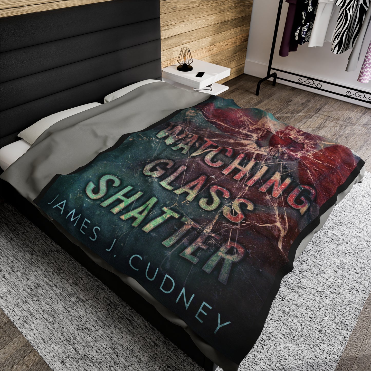 Watching Glass Shatter - Velveteen Plush Blanket