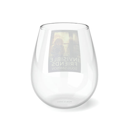 Invisible Friends - Stemless Wine Glass, 11.75oz