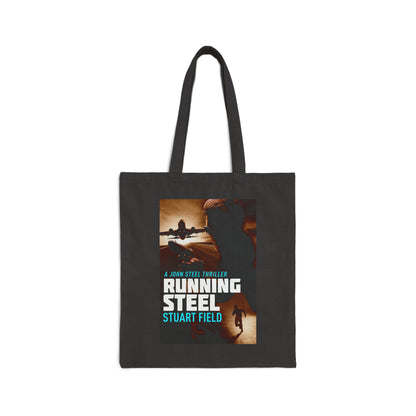 Running Steel - Cotton Canvas Tote Bag