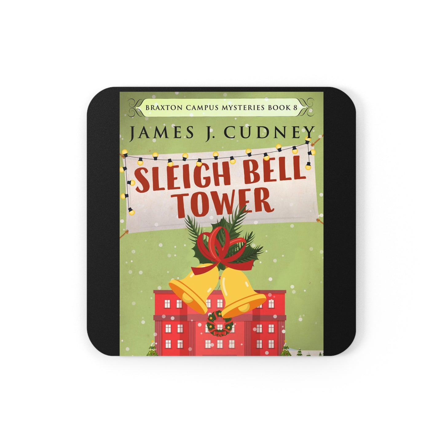 Sleigh Bell Tower - Corkwood Coaster Set